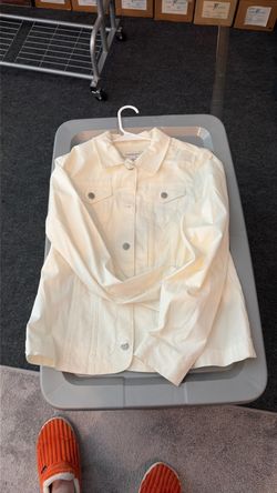Croft & Barrow women’s white jacket