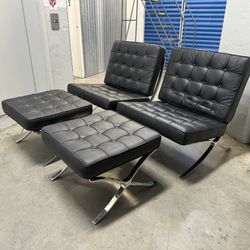 Barcelona Chair Replicas In Well Used Condition - $150 per OBO