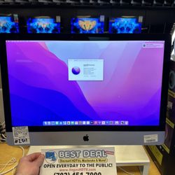 Apple 27” iMac - 3.1 Six Core i5 - 512GB SSD - 8GB of RAM - 2019