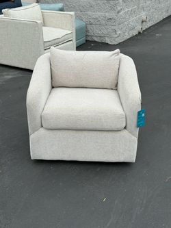 Joybird Amelia Swivel Chair (Merit Dove)