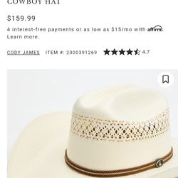 Cody James  Straw Cowboy Hat