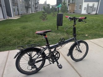 Foldable Bike with pump built into seat
