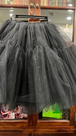 Black Net Skirt