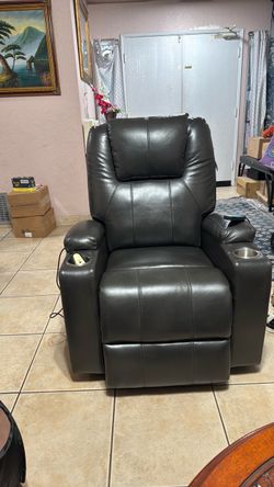 Brand new black recliner/full back massager