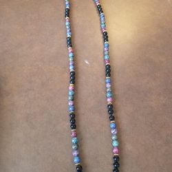 Handcrafted Glass Multicolor beads necklace