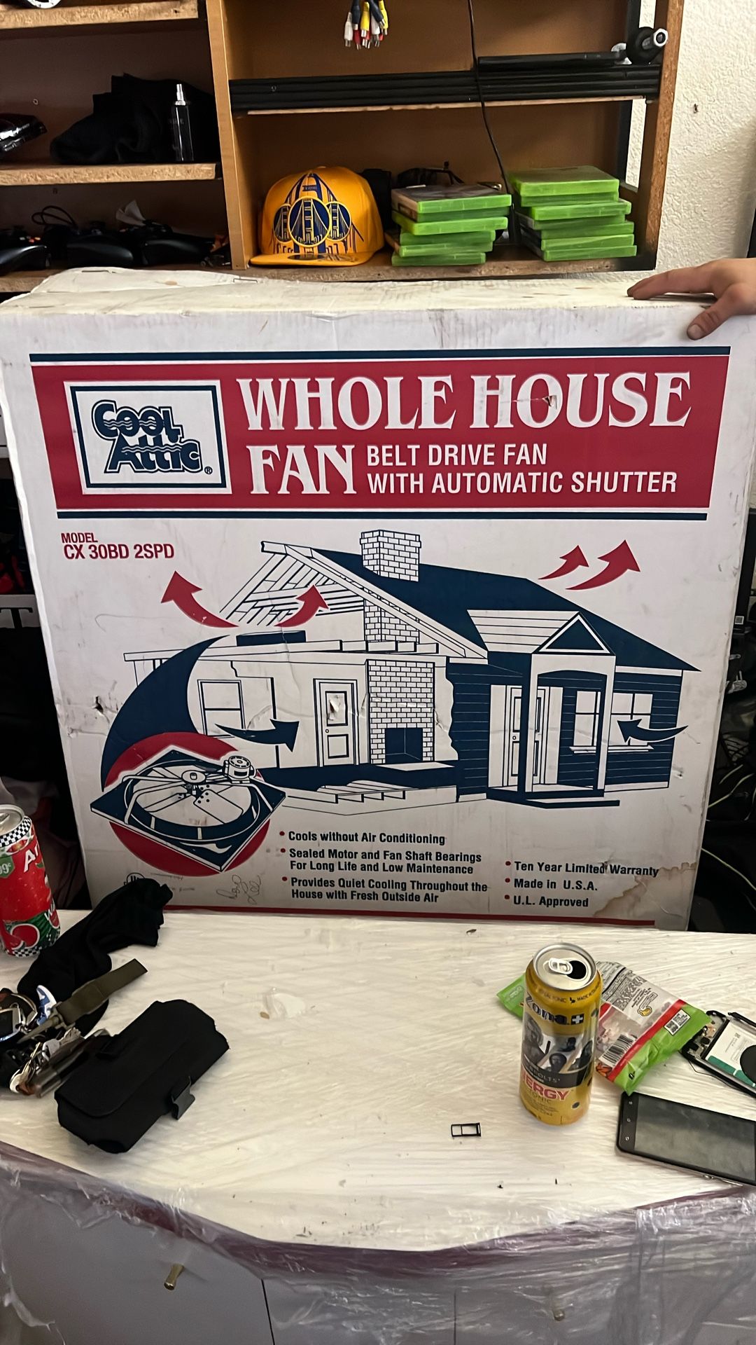 Cool Attic (whole House Fan) New
