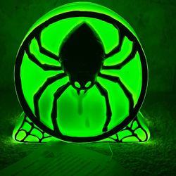 Blow Mold Halloween Spider 6” tall battery operated new