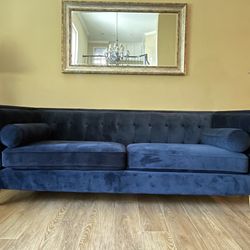 Navy blue Velvet Sofa 