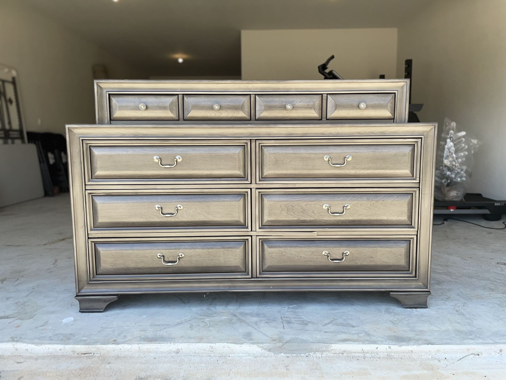 Dark Grey Stained Wood Dresser for Sale in Richmond, TX OfferUp