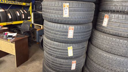 275/55/20 four tires good years used in good condition
