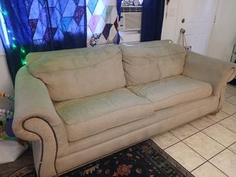 Free beige hide a bed couch