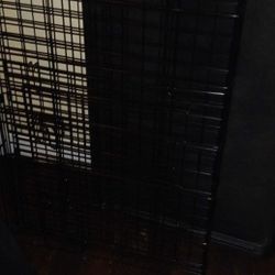 2 Dog Cages1 Medium 1 Larg With Trays For Easy Cleaning 