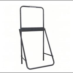 HONEYWELL Emergency Eyewash Station Stand: Steel, Black, Unvrsl Stnd/Eyesaline