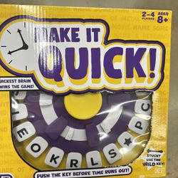 NWT Make it quick game 