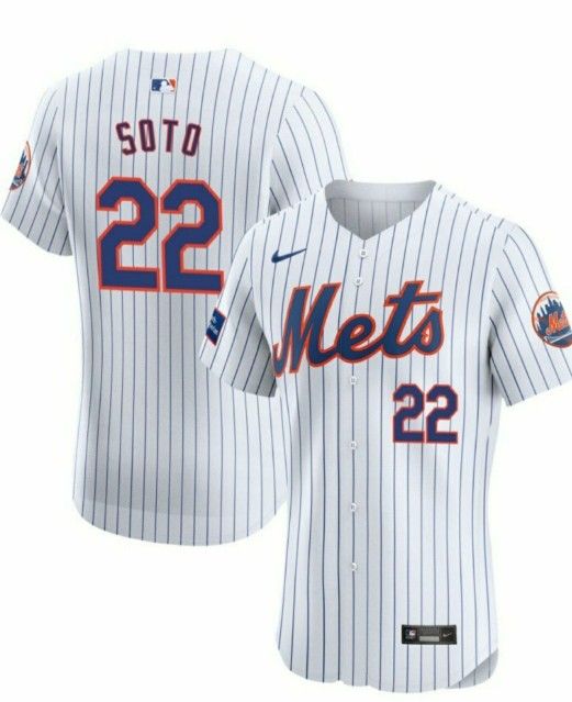 New! NY Mets #22 Juan Soto MLB Home Jersey Adult LG