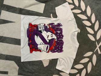 White Graphic Print T-Shirt with Tags
