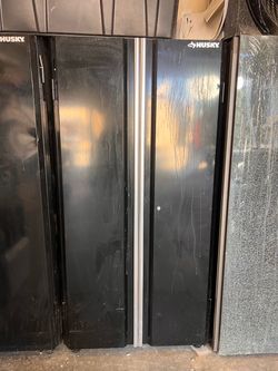 Husky Tall Steel Storage Cabinet Black