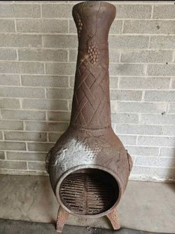 Grape Cast Iron Chiminea