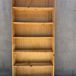 Wood Bookcase / Media Case