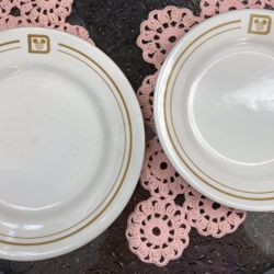 WDW Restaurant Dessert/Bread Plates Set Of 2