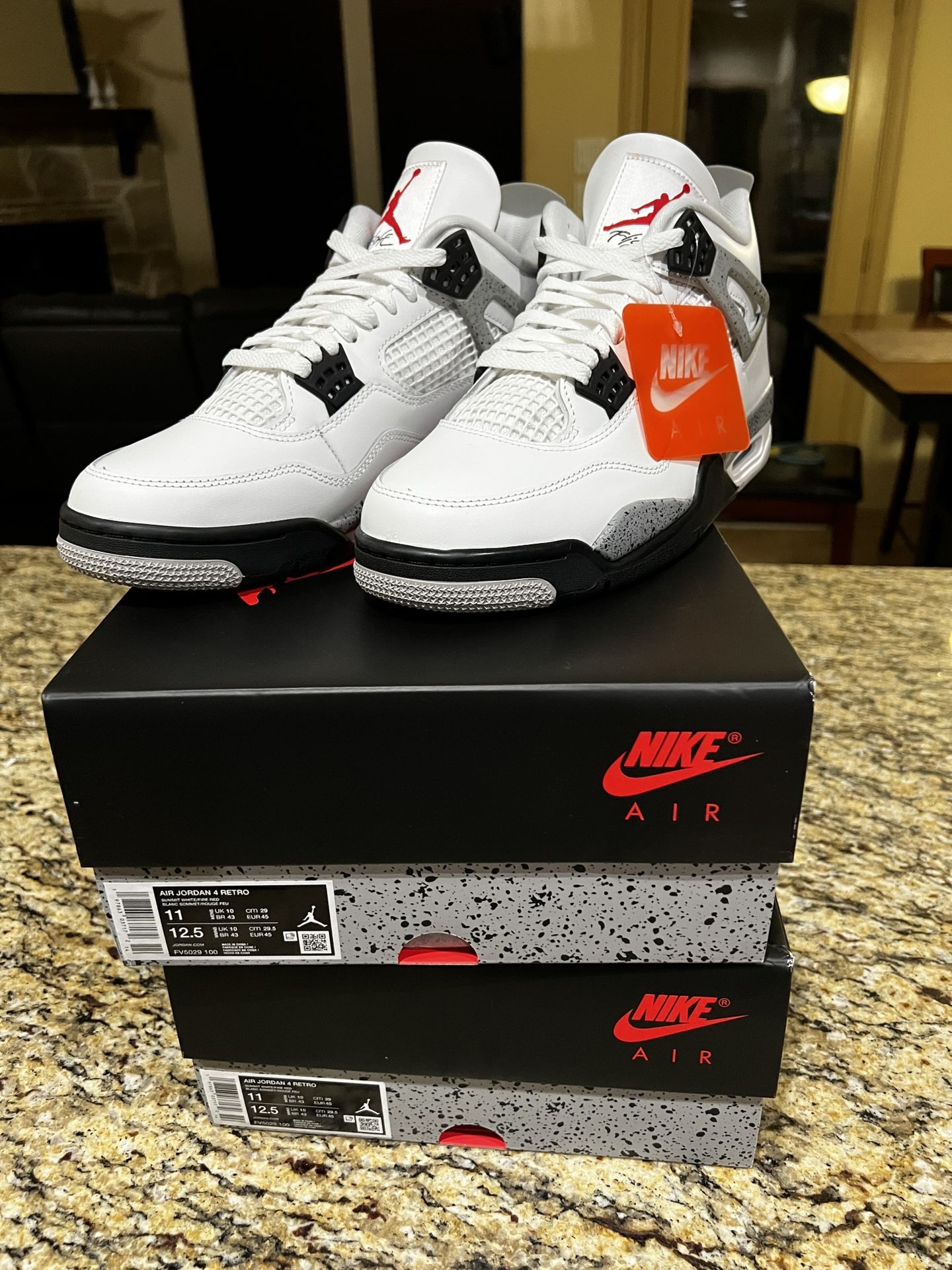 Jordan 4 White Cement Sz 11