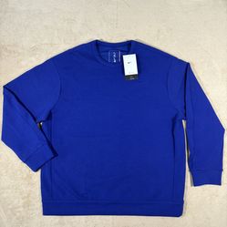 Nike 24.7 Impossibly Soft Fleece Crewneck Sweatshirt Blue Men’s HQ6964-455 NWT L