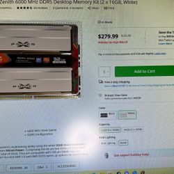 32 GB 6000 MHz CL30 DDR5 RAM desktop Memory Kit From Silicon Power. (2 x 16GB)