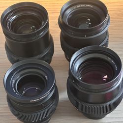 Zeiss Milvus Super Speed 1.4 4 Lens Set Zf.2 And Sony Adapter