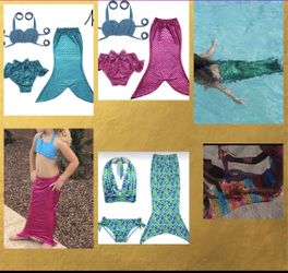 New Mermaid bathing suit’s for kids 3t-11