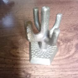 Solid Brass Cactus 3 In High $10