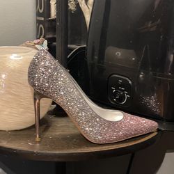 Nine West Glitter Ombre Heels — Women’s 9.5 — Like New