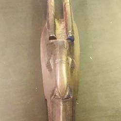 Hand Carved Antique African Tribal Face Mask Wooden Wall Decor