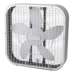 Holmes 20-in 3 -Speed Indoor White/Grey Box Fan Fan 1400 cfm works great blows hard. still available!