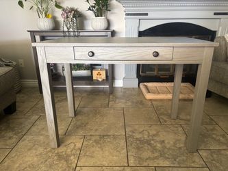 Light Grey Writing Desk $200
