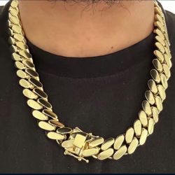Miami Cuban chain 14k GP Great Quality 