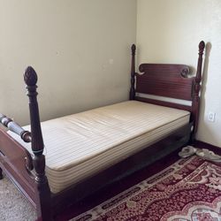 FREE twin  Bed Frame And Mattress 