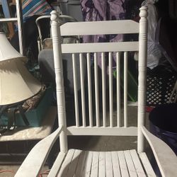 White Rocking Chair