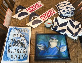 Shark 🦈 room decor and bed sheets