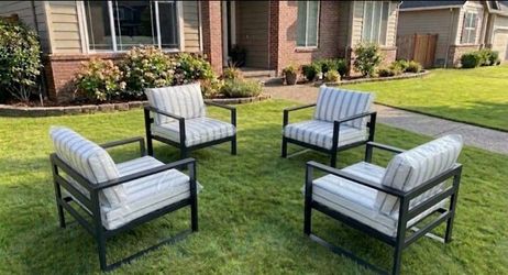 Aluminum patio chairs brand new in the box deep seating cushions patio outdoor furniture aluminum outdoor furniture 🆕✅☑️