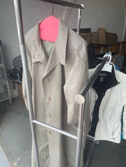 London fog long raincoat