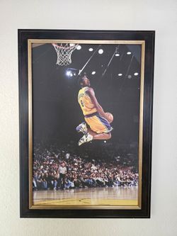 Kobe Bryant Art Piece 41x29 inches. Prestine!