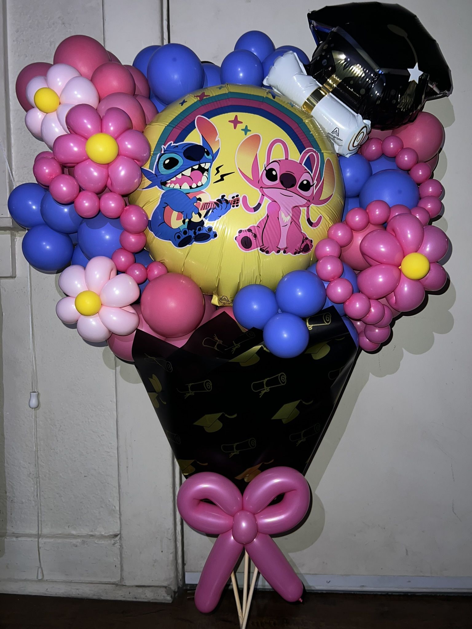 Stitch Balloon Bouquet – Perfect Gift! 🎈