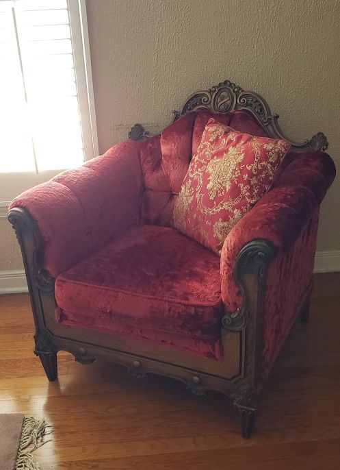 Antique Louis XV style Bergere Armchair