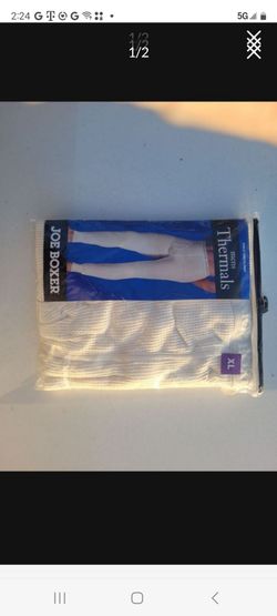 Shipping Available Brand-New In Package Men's Joe Boxer Thermals Ankle Length Pants Size XL White No Cheaper On The Price