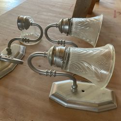 Bathroom Vanity And Wall Sconces 