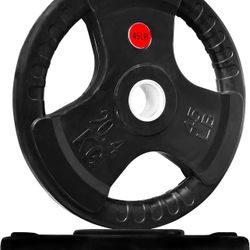 2-Inch Olympic ​Rubber Coated Cast Iron Plate Weight Plate for Strength Training and Weightlifting,KF43WP04US-230TOXJ-C001