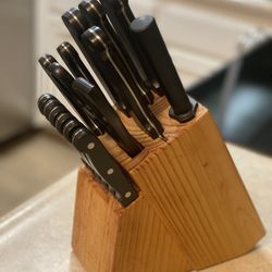 Kitchen Knife Set With Block