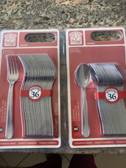 Windsor stainless steel 36 spoons and 36 forks