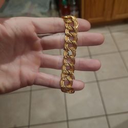 18k Gold Plated Italy Breaclet 