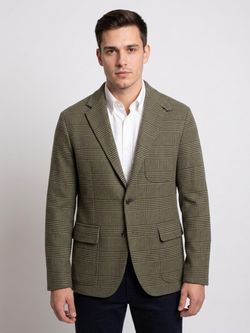 Polo Ralph Lauren Blazer 38R - Glen Plaid Wool Blend - Brown Gray
